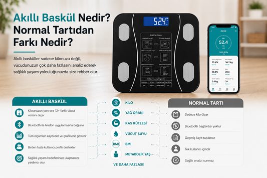 Akıllı Baskül Nedir? Normal Tartıdan Farkı ve Avantajları