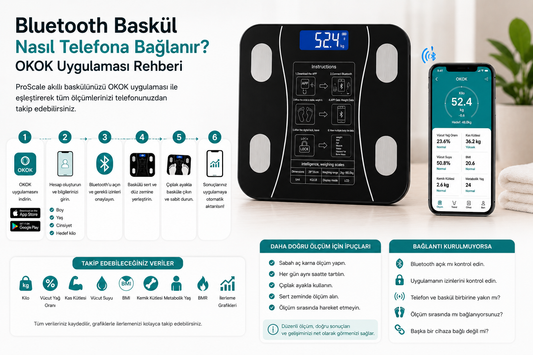 Bluetooth Baskül Telefona Nasıl Bağlanır? OKOK Uygulaması Kurulum Rehberi